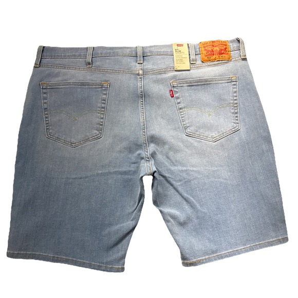 NWT Levi's 511 Shorts Mens‎ 42x10 Slim Fit  Light Wash Stretch Workwear Beach - Picture 1 of 11
